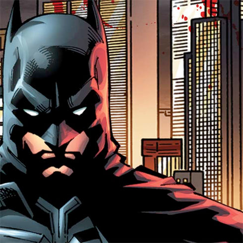 DC Comics Batman The Dark Knight Comic Art in Gotham City Nintendo 2DS XL (2017) Skin